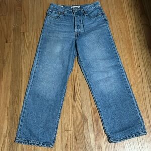 Levi’s, Blue, Ribcage Straight Ankle Jeans. Size 27 Vintage red label